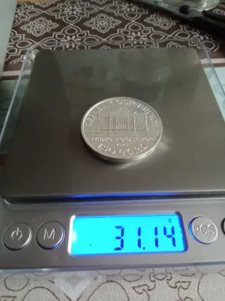 Onza de Plata Filarmónica 2025 Austria 999