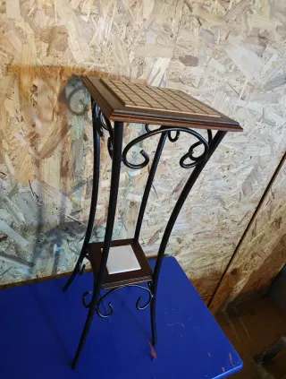 Porta macetas forjado mosaico