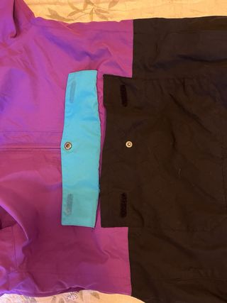 Chaqueta esquí/snowboard morada y azul (Talla S)
