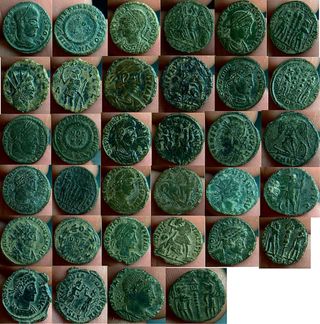 Monedas romanas antiguas