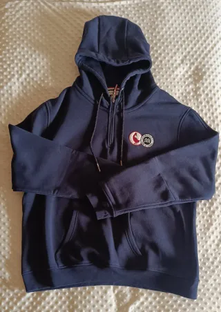 Sudadera El Ganso Azul Marino Media Cremallera