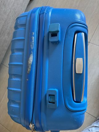 Maleta de ruedas azul