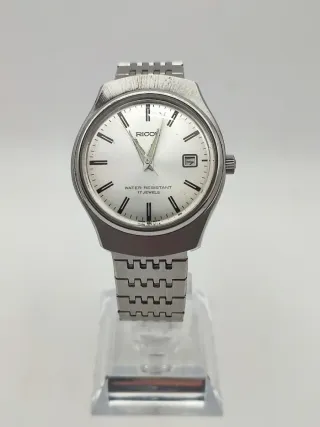 Reloj Ricoh Caballero Plata Blanco