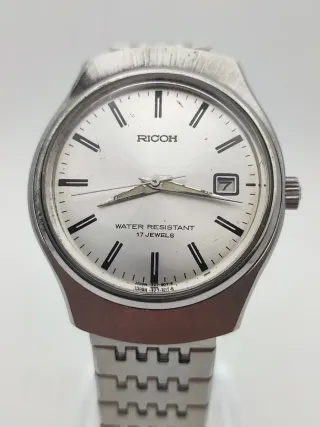 Reloj Ricoh Caballero Plata Blanco