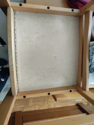 4 Sillas Comedor Madera Clara Tapizado Beige