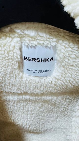 Chaqueta borrego Bershka blanca Talla XS