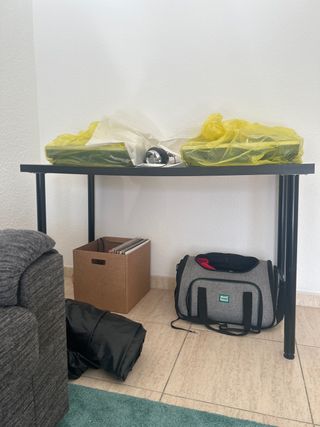 Mesa extensible negra Desmontable