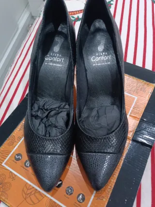 Zapatos de tacón de piel para mujer