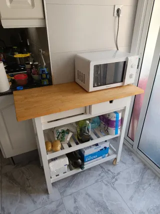 Mueble de cocina con ruedas