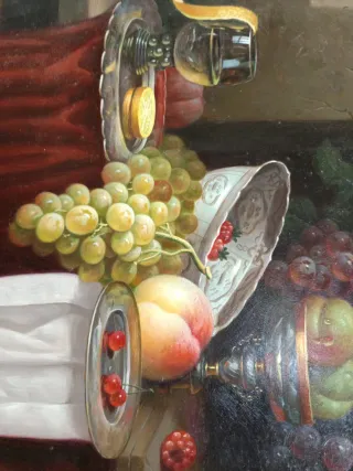 Dipinto con cornice oro e paspartu