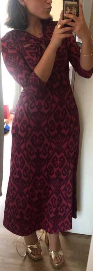 Vestido Basyco Jerez, Invitada Burdeos Talla M