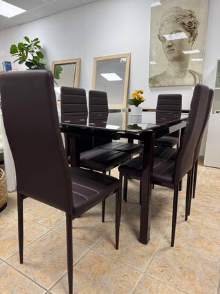 Pack Comedor Mesa Extensible y 6 Sillas NUEVO