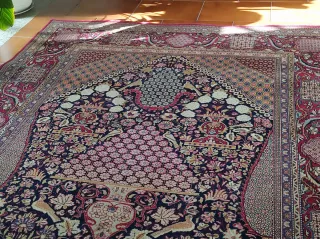 Alfombra Persa Lana Morada y Roja