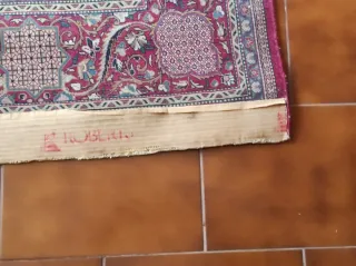 Alfombra Persa Lana Morada y Roja