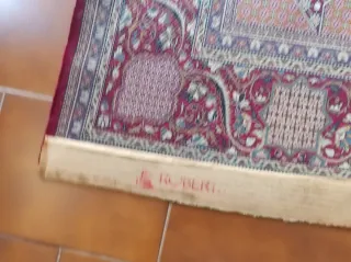 Alfombra Persa Lana Morada y Roja