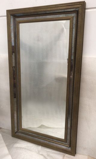 Espejo marco dorado y plateado