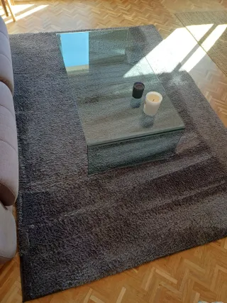 Alfombra salón gris