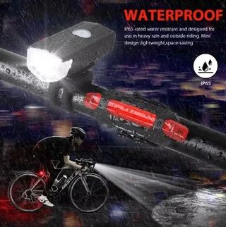 Pack 2 Luces LED Bicicleta (Delantera + Trasera)