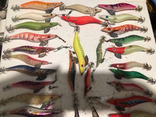 Lote de 40 egis pesca de calamares