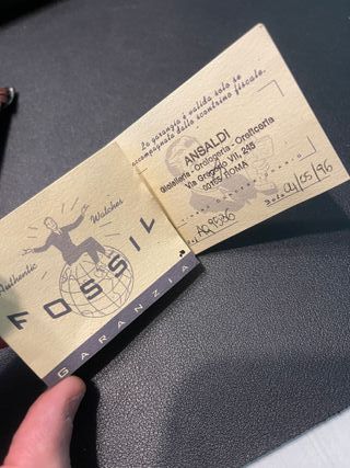 Orologio Fossil Uomo Pelle Marrone Argento