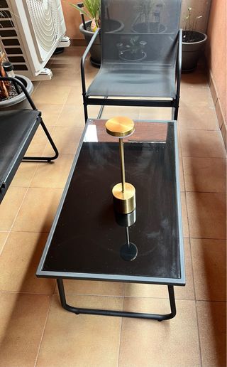 Conjunto Muebles Terraza Negro