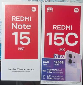 2 Xiaomi Redmi Note 15 / 15C 5G