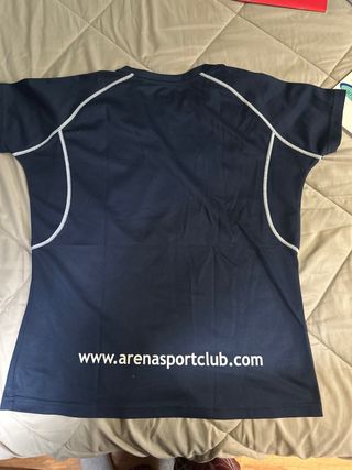 Camiseta Canterbury y vibora azul deportiva