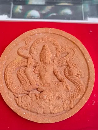 Amuleto Budista Tailandés Medallón Serpiente