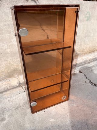 Espejo Baño Cristal Templado Marrón