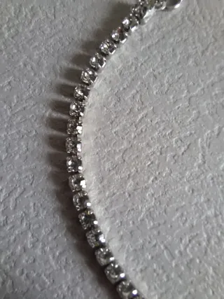 Braccialetto tennis donna zirconi acciaio