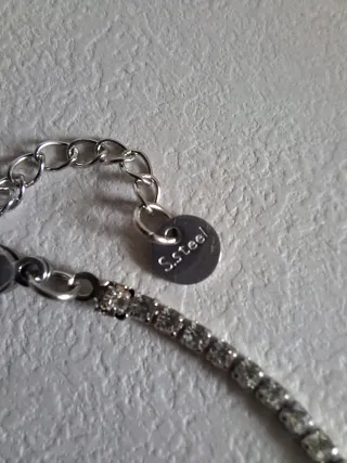 Braccialetto tennis donna zirconi acciaio