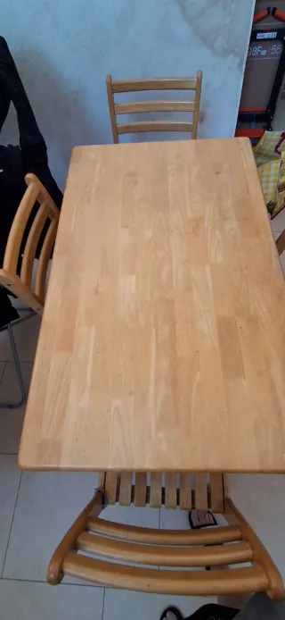 Comedor de madera 4 sillas