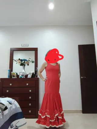 Traje de flamenca rojo