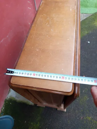 Mesa auxiliar de madera plegable