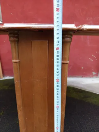 Mesa auxiliar de madera plegable