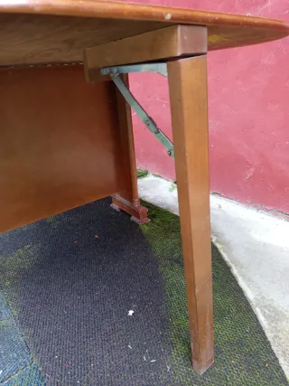 Mesa auxiliar de madera plegable