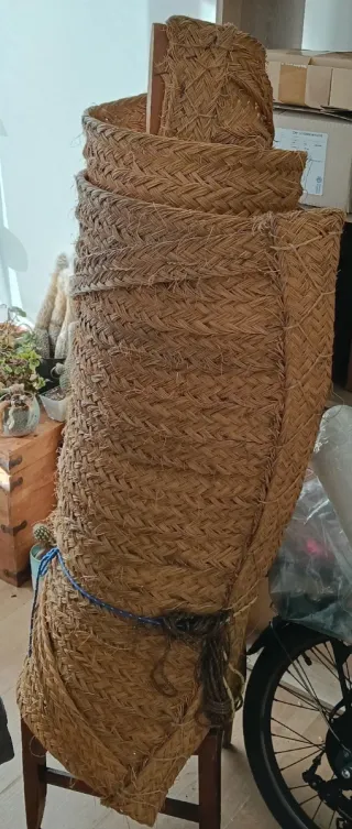 Persiana de esparto enrollable