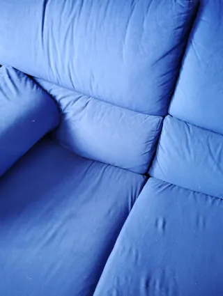 Sofá 3 plazas y sofá 2 plazas azul