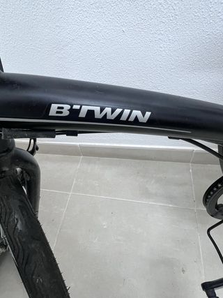 Bicicleta plegable negra BTWIN