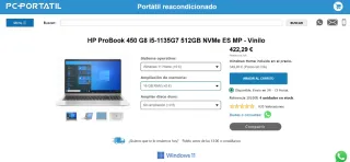 HP ProBook 450 G8 15,6" Nuovo