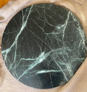 Encimera Redonda Mármol betas verdes, 74 cm diamet