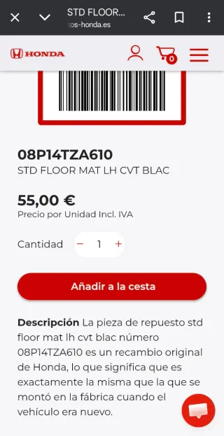 Alfombrillas Honda HR-V