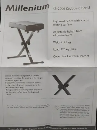 Yamaha PSR E463 con accesorios