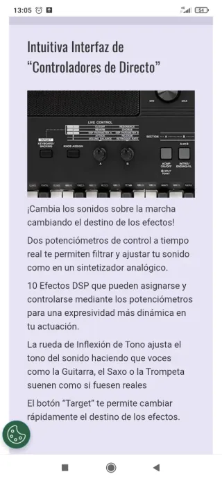 Yamaha PSR E463 con accesorios