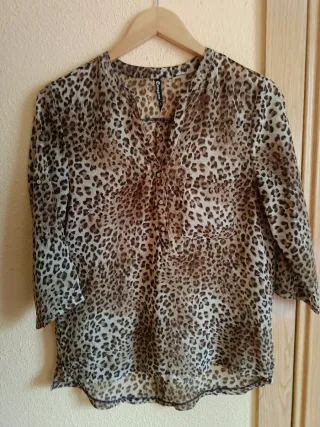 Camiseta estampado leopardo