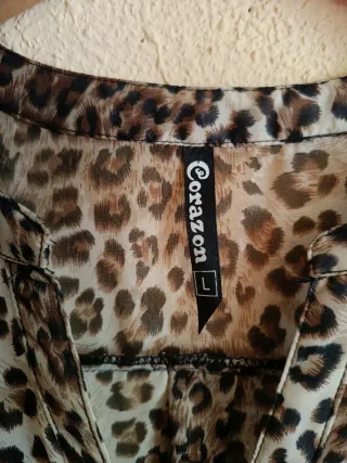 Camiseta estampado leopardo