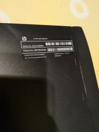 Ordenador HP PRO 3500 SERIES MT