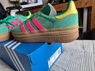 Adidas Gazelle Bold Verde/Rosa