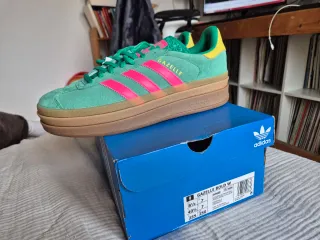 Adidas Gazelle Bold Verde/Rosa