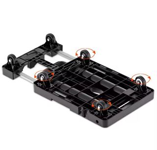 Carretilla plegable extensible con 6 ruedas